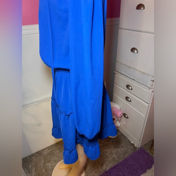 NEW Elegant Blue Women's Dress - Picture 10 of 12